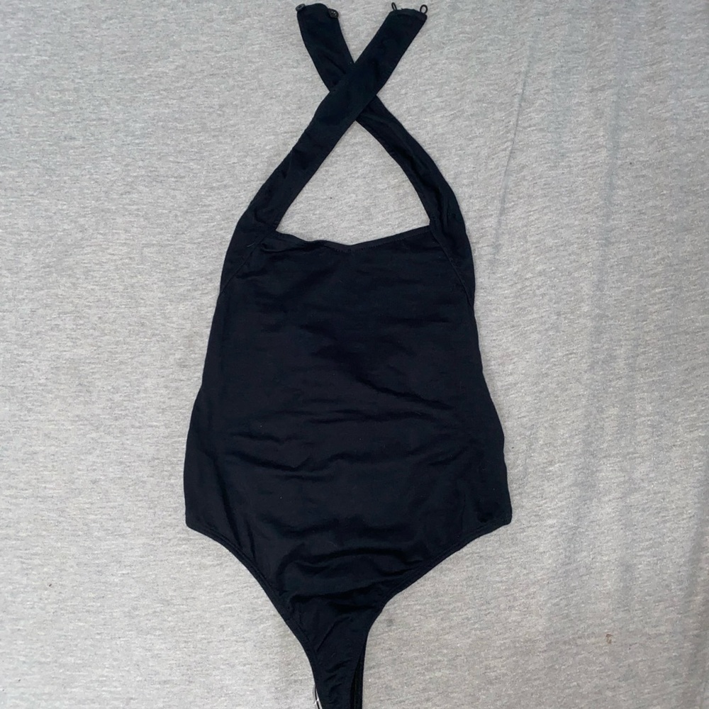 motel rocks black bodysuit (keigh cutout bodice)